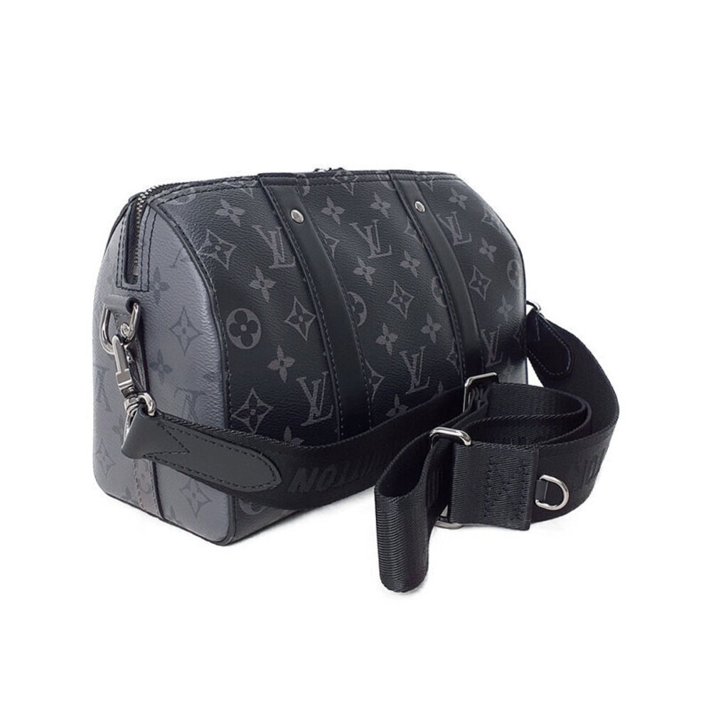 Louis Vuitton Eclipse Bag Shoulder City Monogram Keepall Black